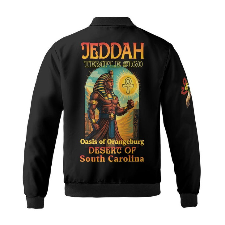 Personalized Name Nobles Mystic Shrine Pharaoh AEAONMS Born Man Created A Noble 3D Bomber Jacket Size S-5XL