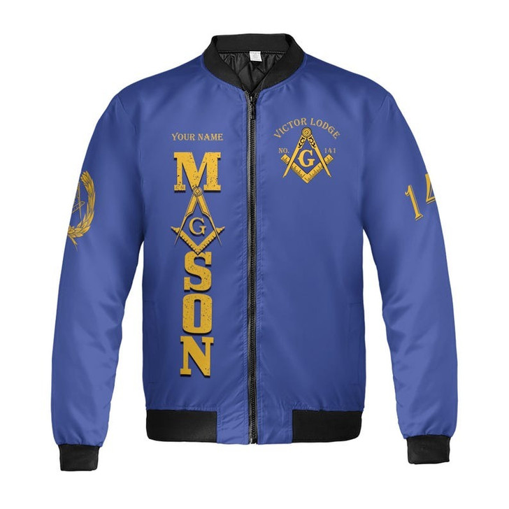 Personalized Lodge Name Faith Hope Charity PHA Prince Hall Affiliation Freemasonry 3D Bomber Jacket Size S-5XL