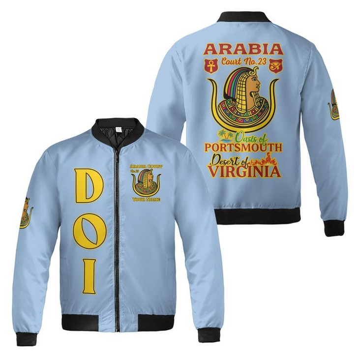 Personalized Court Name DOI Daughters Of Isis Shriners AEAONMS 3D Bomber Jacket Size S-5XL