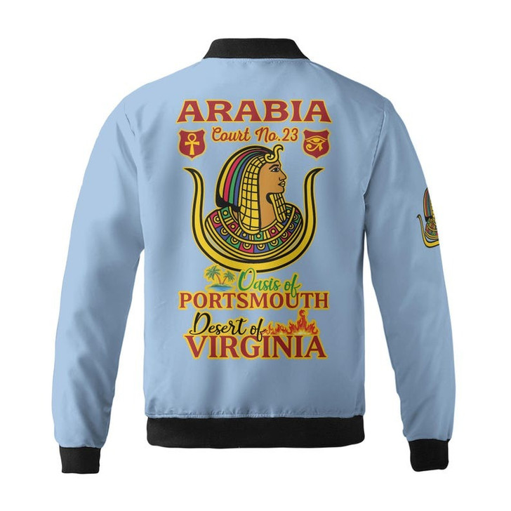 Personalized Court Name DOI Daughters Of Isis Shriners AEAONMS 3D Bomber Jacket Size S-5XL