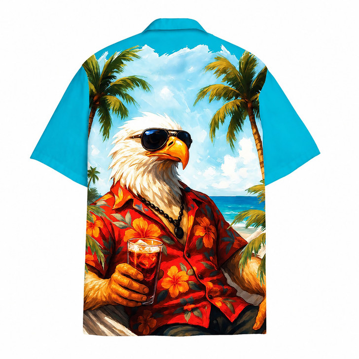 Patriotic Animal Tropical Novelty Hawaiian Shirt S-5XL