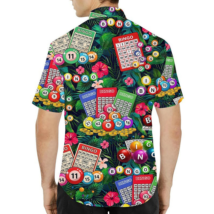 Funny Bingo Lucky Game Summer Party Hawaiian Shirt S-5XL