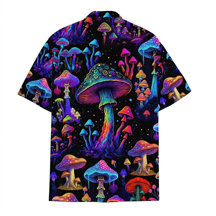 Colorful Abstract Mushroom Festival Hawaiian Shirt S-5XL