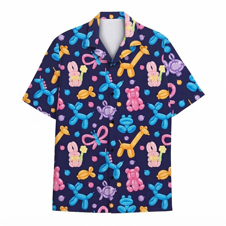 Funny Colorful Balloon Animals Hawaiian Shirt S-5XL
