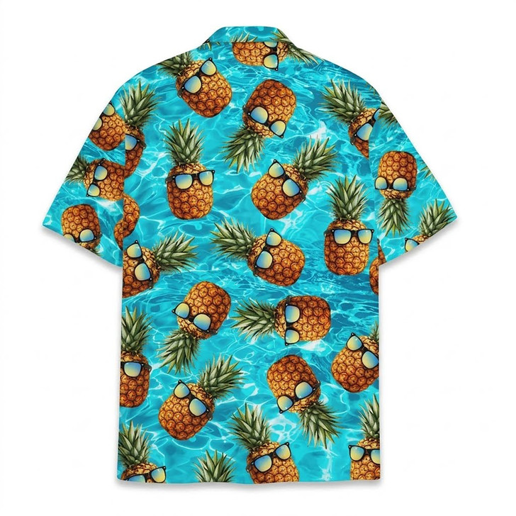 Cool Sunglasses Pineapple Summer Pool Party Hawaiian Shirt S-5XL