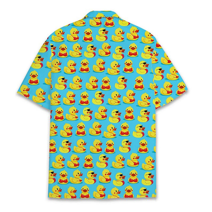 Cute Rubber Duck Summer Beach Hawaiian Shirt S-5XL