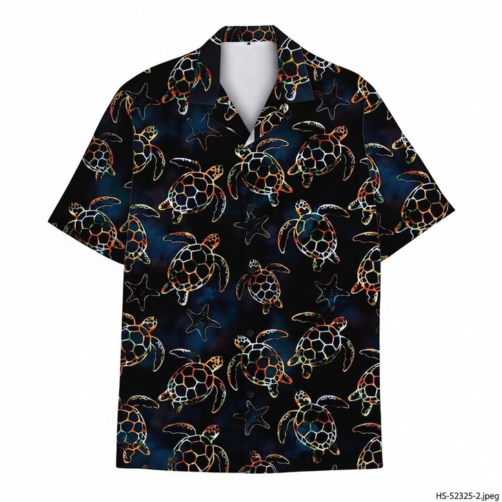 Cute Sea Turtle Ocean Marine Life Hawaiian Shirt S-5XL