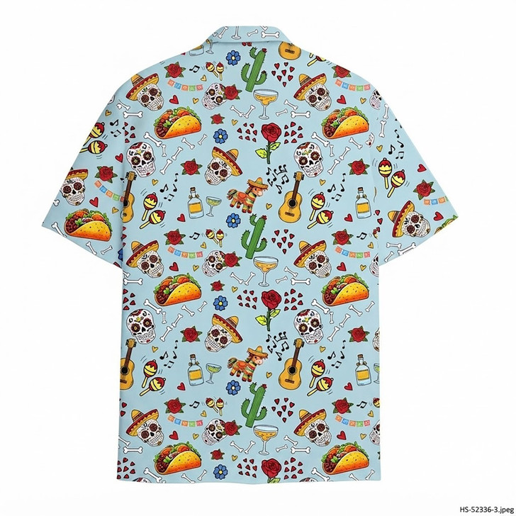 Mexican Fiesta Taco Tequila Cinco De Mayo Hawaiian Shirt S-5XL