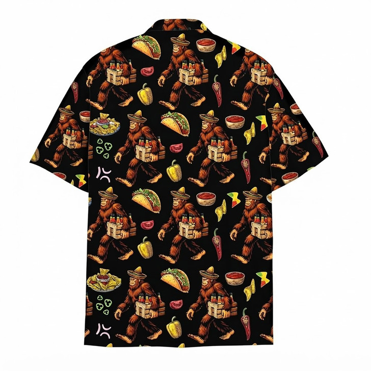 Cinco de Mayo Bigfoot Beer Taco Hawaiian Shirt S-5XL