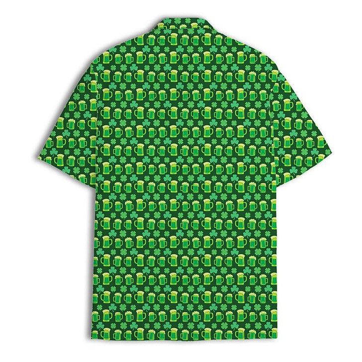 St Patrick's Day Shamrock Beer Hawaiian Shirt S-5XL