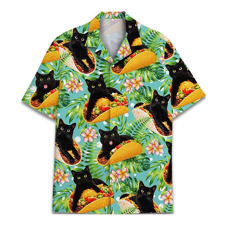 Taco Cat Funny Feline Fiesta Hawaiian Shirt S-5XL