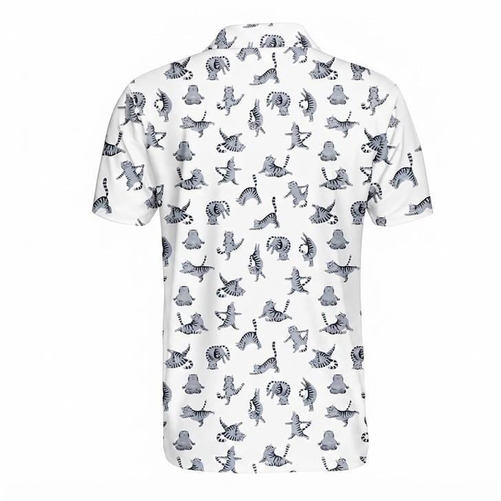 Funny Cat Golf Polo Shirt, Men's Polo Shirt S-5XL