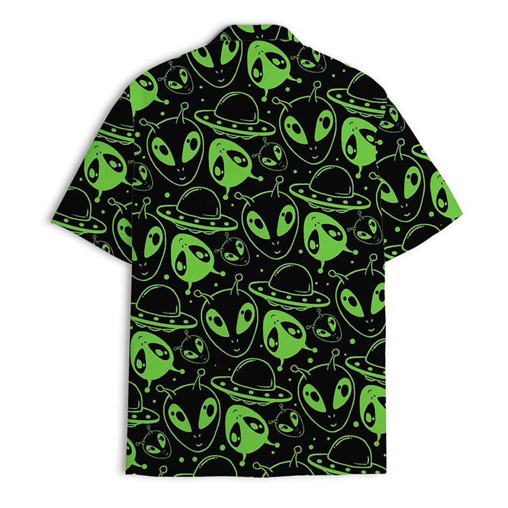 Vintage 80s Alien UFO Tropical Hawaiian Shirt S-5XL