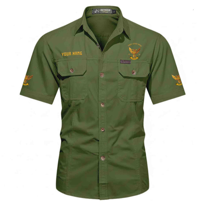 Customized Name, Lodge and Number Rite of Scottish 32 Wings Up Workwear Short Sleeve M-5XL