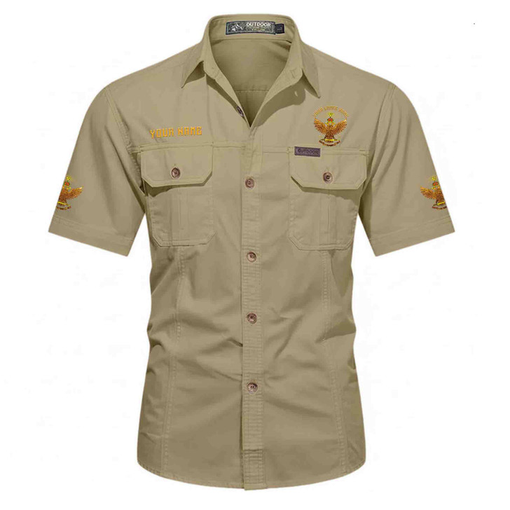 Customized Name, Lodge and Number Rite of Scottish 33 Wings Up Workwear Short Sleeve M-5XL