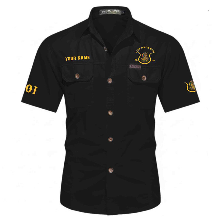 Customized Name, Oasis and Number Imperial Court, Egypt Daughters Workwear Short Sleeve Shirt M-5XL