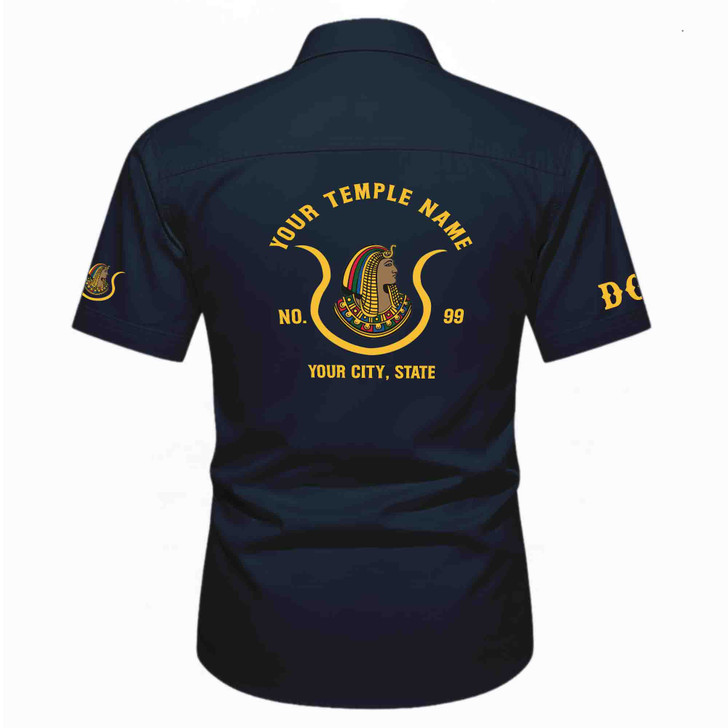 Customized Name, Oasis and Number Imperial Court, Egypt Daughters Workwear Short Sleeve Shirt M-5XL