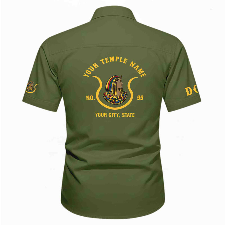 Customized Name, Oasis and Number Imperial Court, Egypt Daughters Workwear Short Sleeve Shirt M-5XL