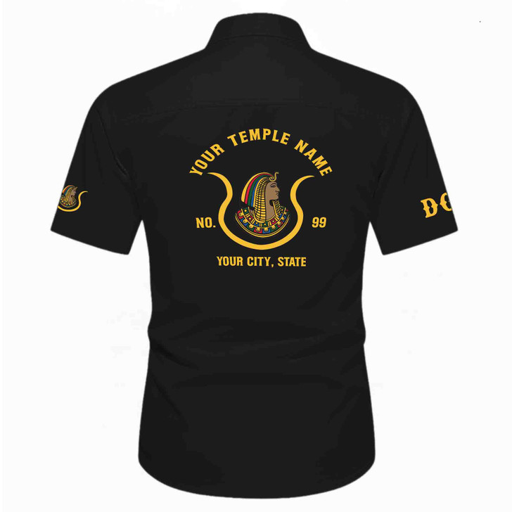 Customized Name, Oasis and Number Imperial Court, Egypt Daughters Workwear Short Sleeve Shirt M-5XL