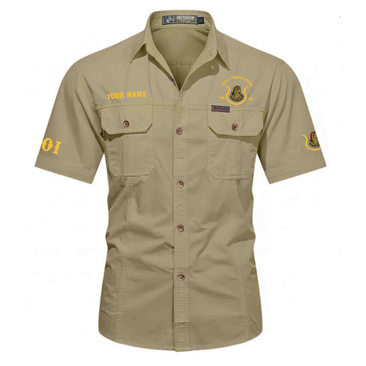 Customized Name, Oasis and Number Imperial Court, Egypt Daughters Workwear Short Sleeve Shirt M-5XL