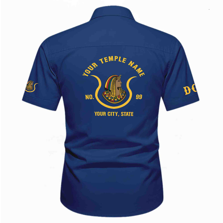 Customized Name, Oasis and Number Imperial Court, Egypt Daughters Workwear Short Sleeve Shirt M-5XL