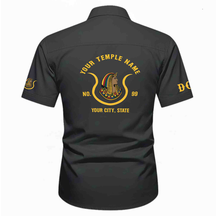 Customized Name, Oasis and Number Imperial Court, Egypt Daughters Workwear Short Sleeve Shirt M-5XL