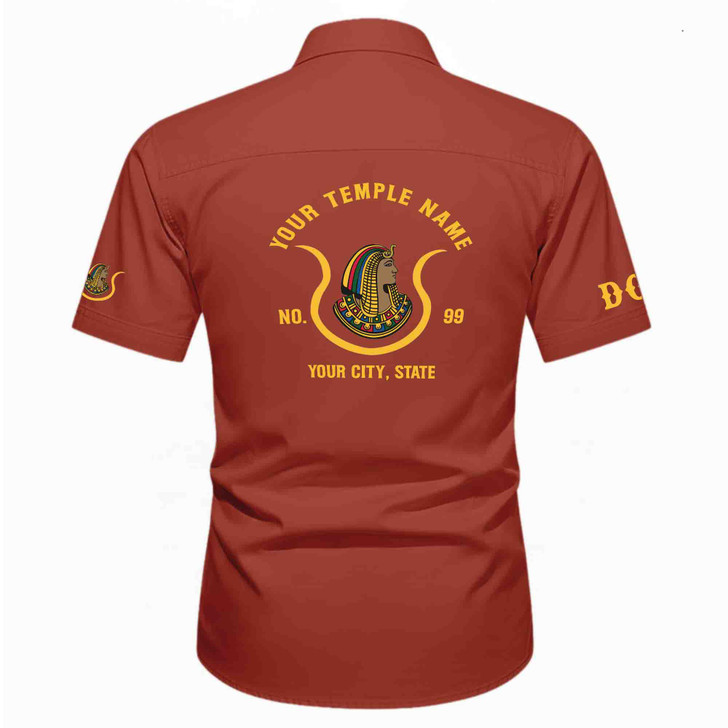 Customized Name, Oasis and Number Imperial Court, Egypt Daughters Workwear Short Sleeve Shirt M-5XL