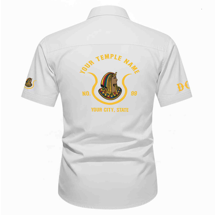 Customized Name, Oasis and Number Imperial Court, Egypt Daughters Workwear Short Sleeve Shirt M-5XL