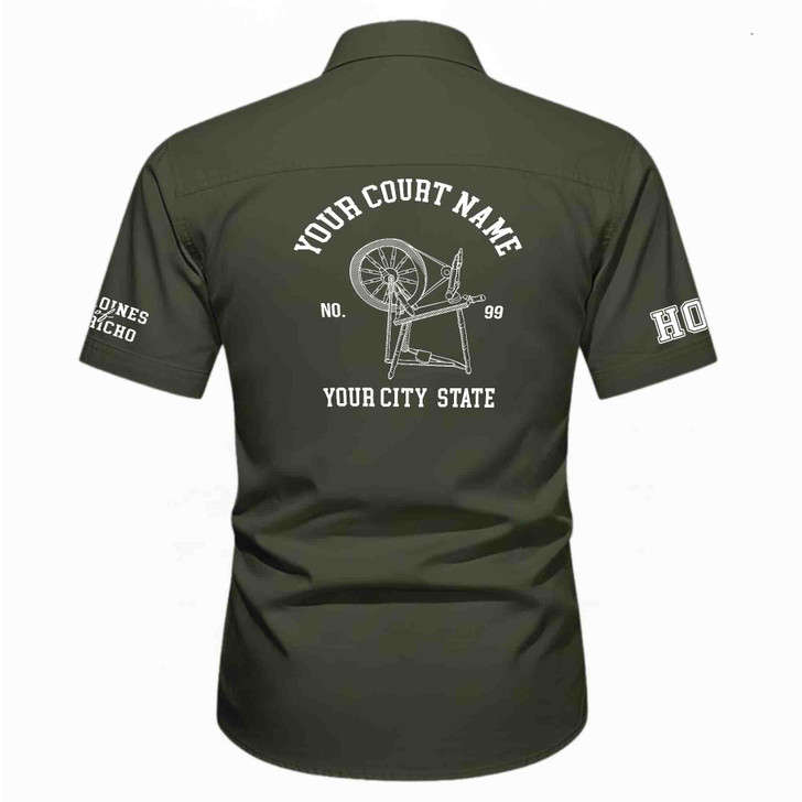 Customized Name, Court and Number Heroines Of Jericho HOJ Workwear Short Sleeve Shirt M-5XL