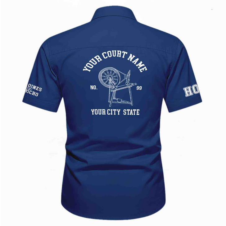 Customized Name, Court and Number Heroines Of Jericho HOJ Workwear Short Sleeve Shirt M-5XL