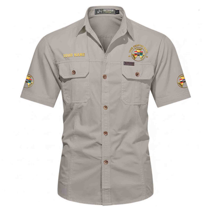 Customized Name, Chapter and Number Past High Priest Workwear Short Sleeve Shirt M-5XL