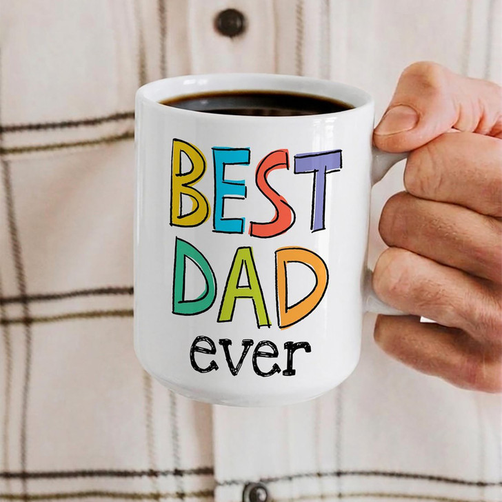 Custom Baby Face White Mug First Fathers Day Dad Coffee Cup