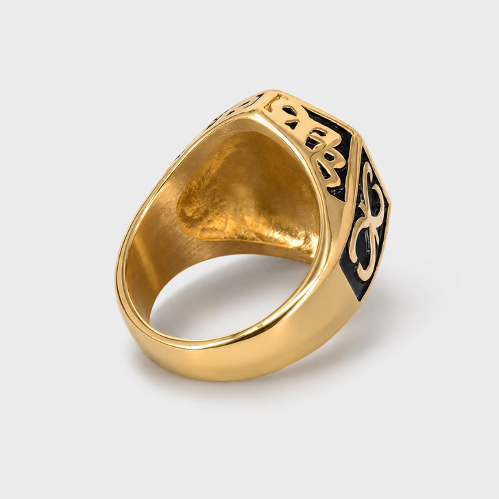 Masonic Freemason Master Mason Stainless Titanium Ring for Men