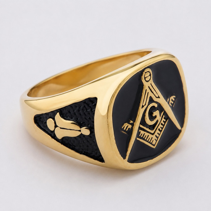 Freemason Master Mason Basic Stainless Steel Rings