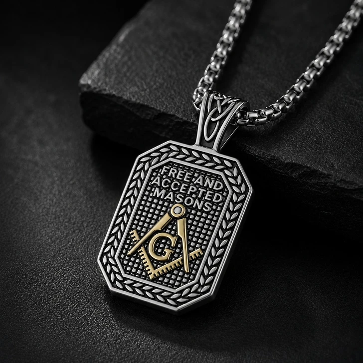 Free and Accepted Masons Master Mason Pendant Necklace