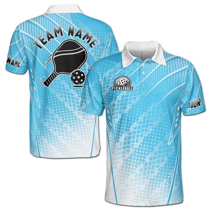 Personalized Pickleball Polo Shirt, Custom Pickleball Team Name Jersey, Player Gift, Matching Tournament, Men's Polo Shirt S-5XL