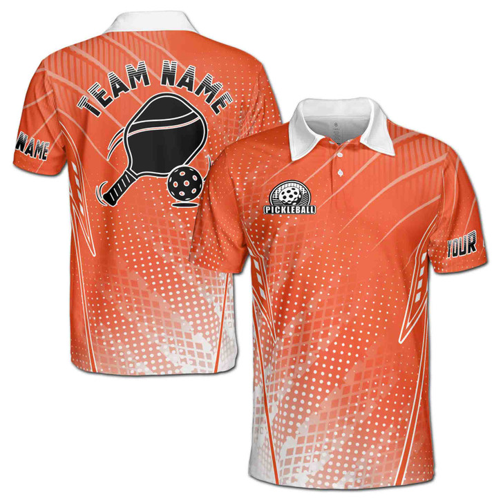 Personalized Pickleball Polo Shirt, Custom Pickleball Team Name Jersey, Player Gift, Matching Tournament, Men's Polo Shirt S-5XL