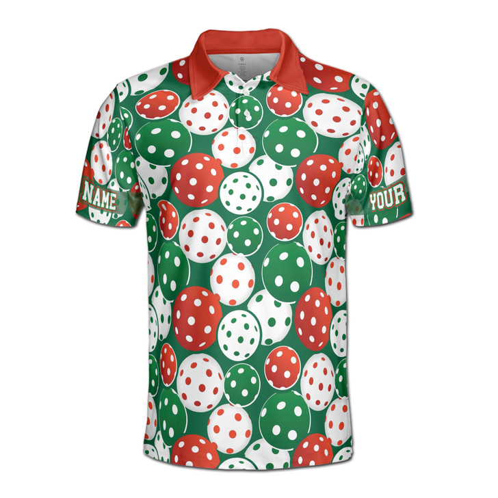 Personalized Pickleball Polo Shirt, Custom Name Pickleball Ball Shirt, Funny Pickleball Player Gift, Men's Polo Shirt S-5XL