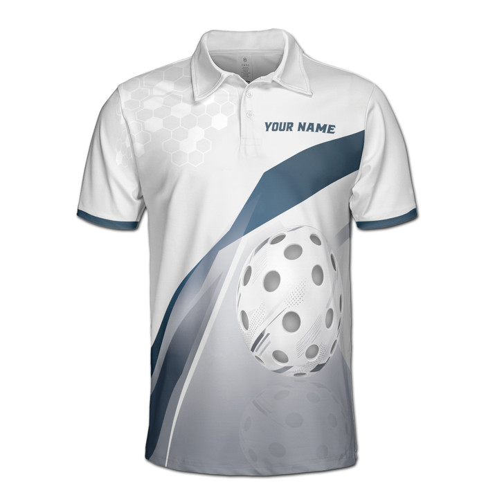 Personalized Pickleball Polo Shirt, Custom Name & Team Pickleball Shirt, Modern 3D Sports Polo, Men's Polo Shirt S-5XL