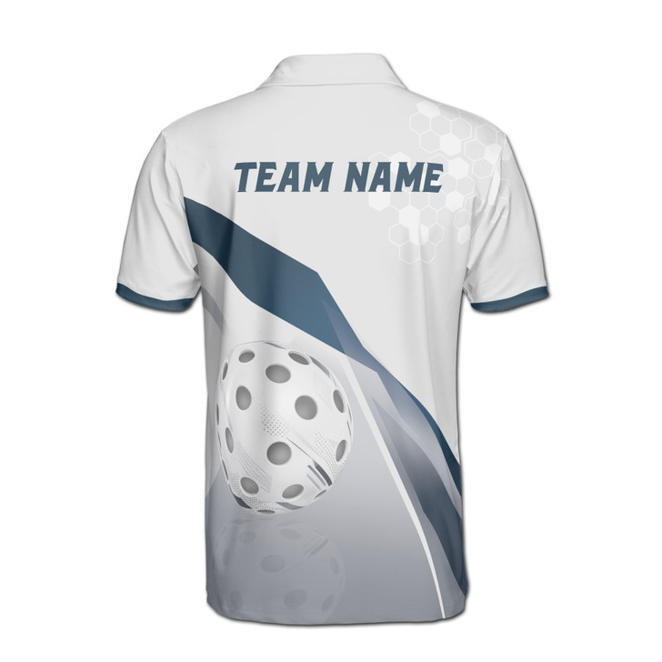 Personalized Pickleball Polo Shirt, Custom Name & Team Pickleball Shirt, Modern 3D Sports Polo, Men's Polo Shirt S-5XL