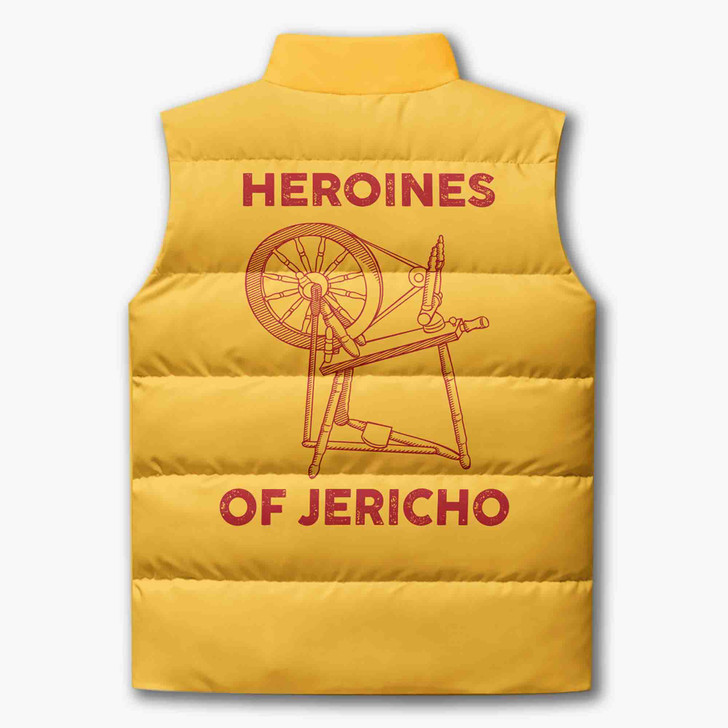 Customized Name, Court and Number Heroines of Jericho HOJ Puffer Vest Jacket M-8XL