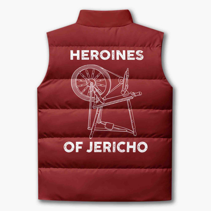 Customized Name, Court and Number Heroines of Jericho HOJ Puffer Vest Jacket M-8XL