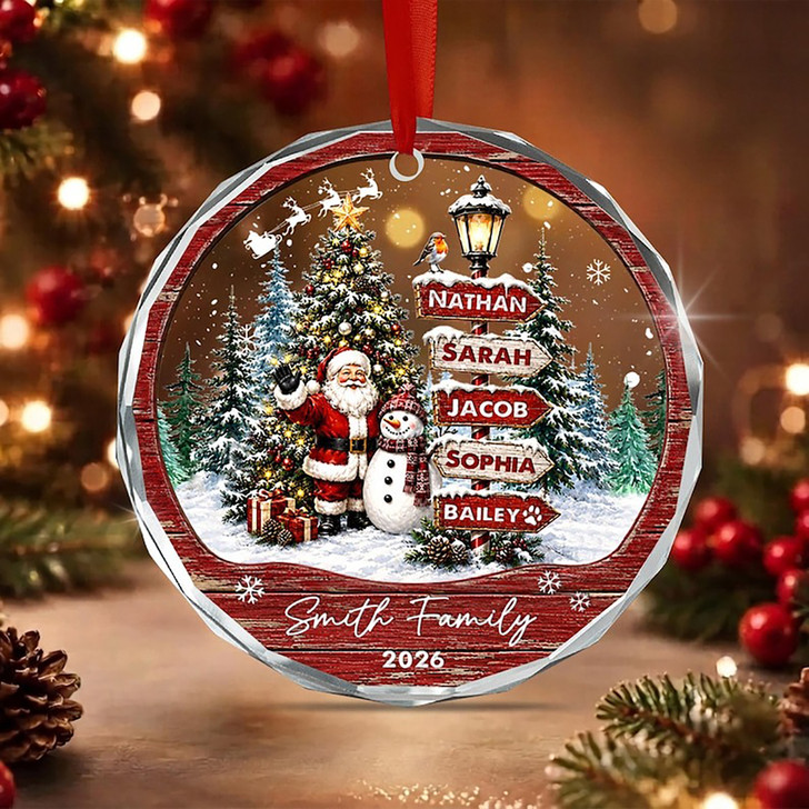 custom-family-christmas-santa-signpost-glass-ornament-keepsake