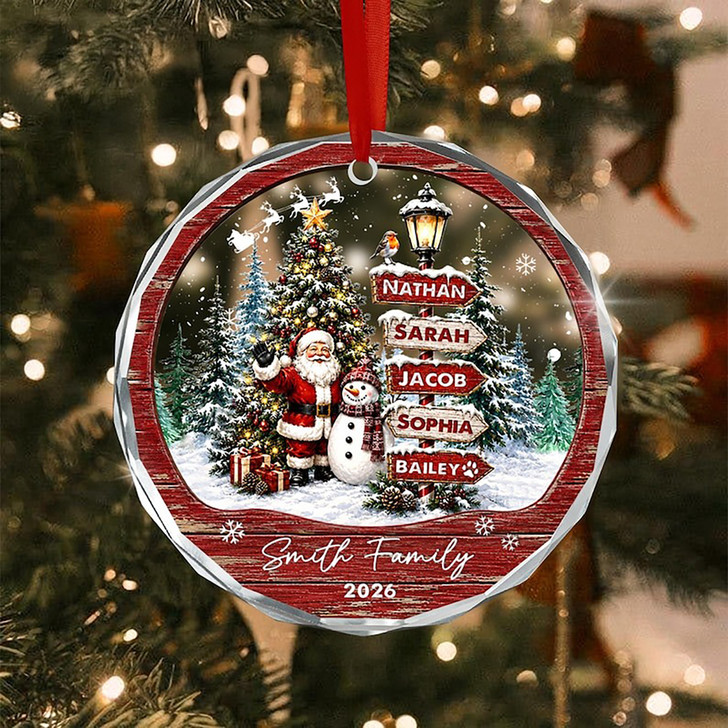 custom-family-christmas-santa-signpost-glass-ornament-keepsake