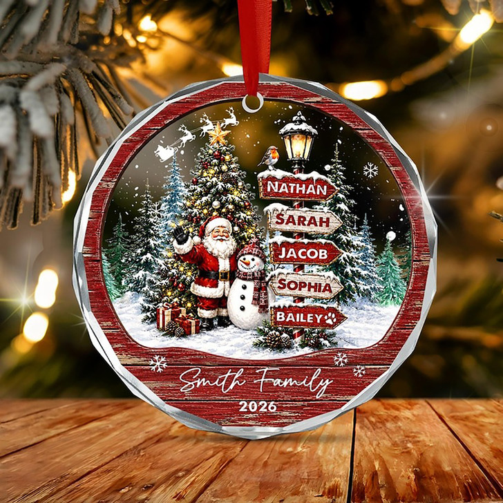 custom-family-christmas-santa-signpost-glass-ornament-keepsake
