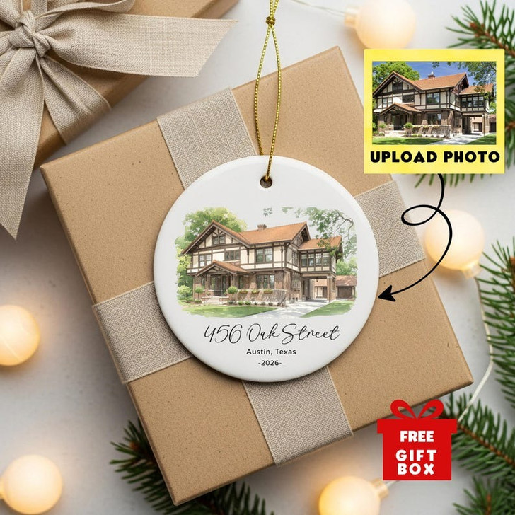 personalized-ceramic-house-ornament-custom-watercolor-home-address-keepsake-new-home-gift-housewarming-gift-for-couple-newlywed-gift