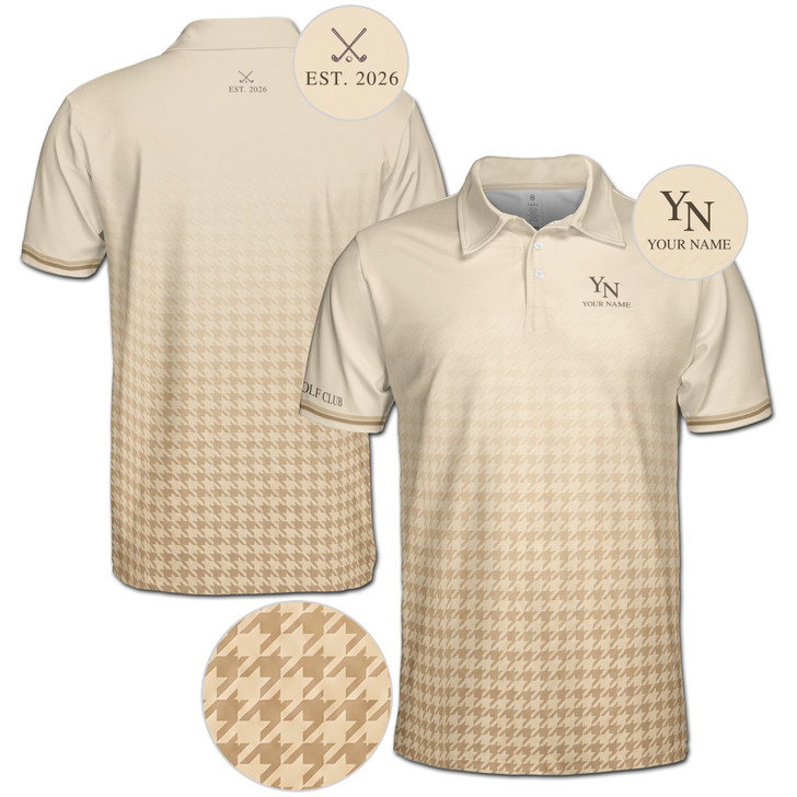 personalized-men's-retro-houndstooth-golf-polo-shirt-custom-name-and-initials-classic-gradient-pattern-6