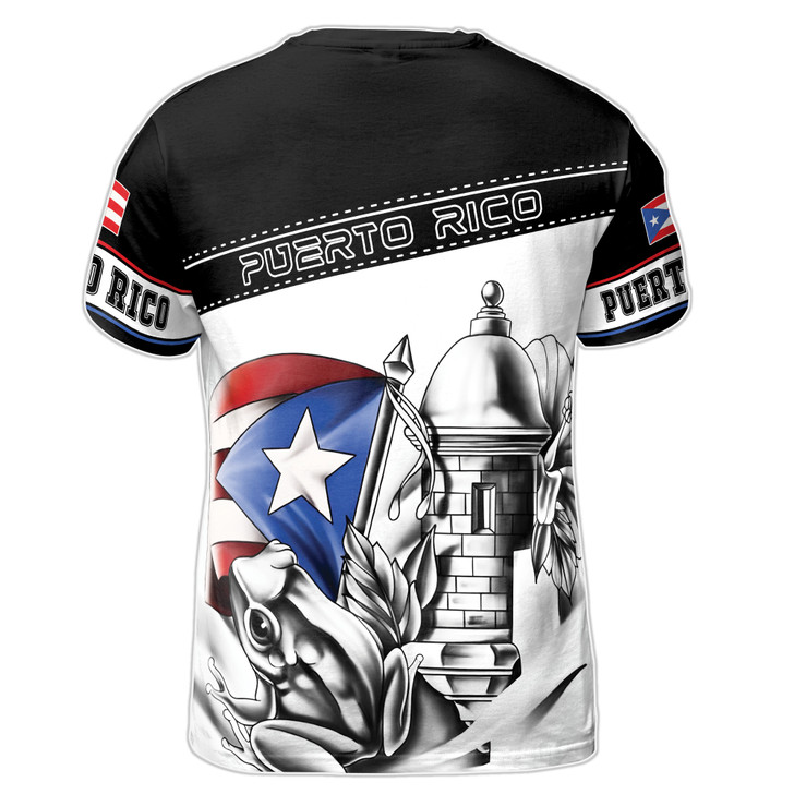 Customized Name Puerto Rico 3D T-Shirt S-5XL