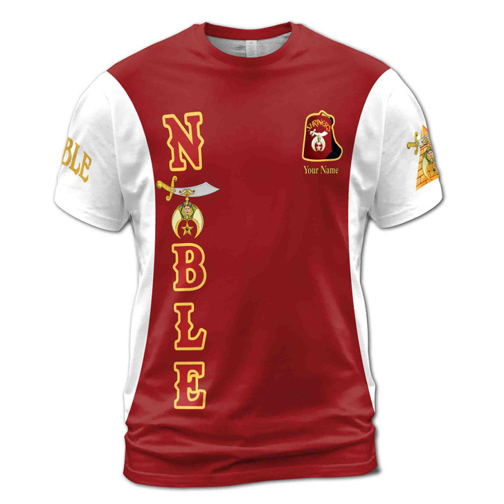 Customized Noble Shriners Temple Ancient 3D T-shirt S-5XL