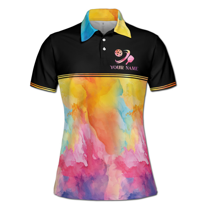 peace-love-pickleball-women's-polo-shirt-personalized-name-watercolor-design-s-5xl-2